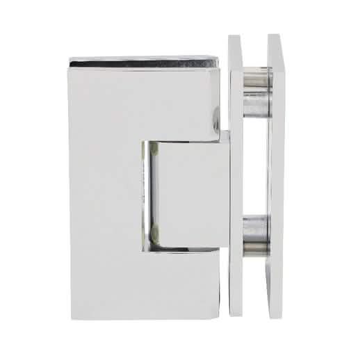 CRL Polished Chrome Vienna 092 Series 90° Glass-to-Glass Hinge for sleek shower designs.