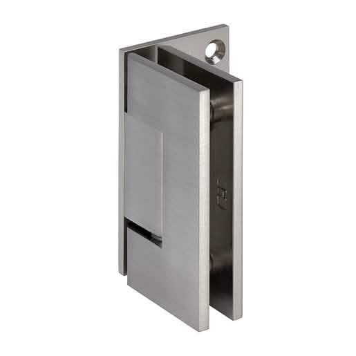 "CRL Brushed Nickel Geneva 044 Wall Mount Offset Back Plate Hinge - Sleek & Durable Design