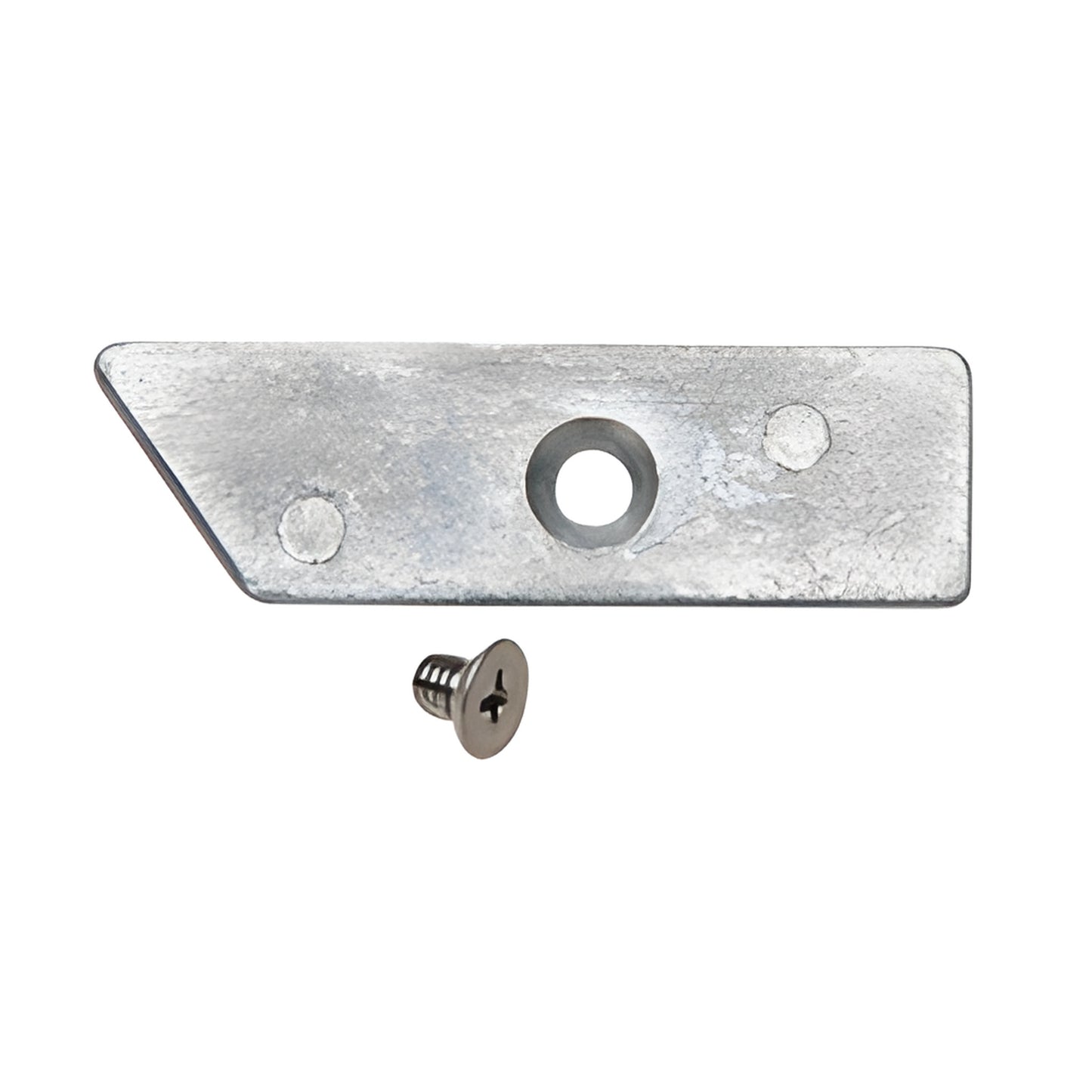 CRL PK19PS metal replacement blade clamp and screw for PK19/PK19XL pipe knife - silver angled clamp with mounting hole