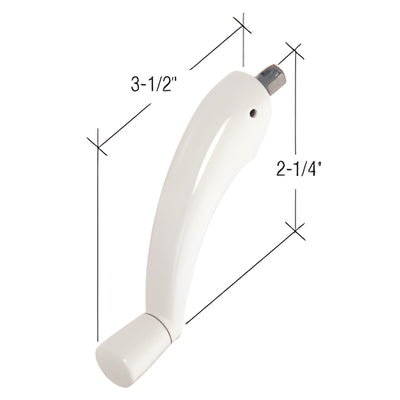 CRL Pro-Drive White Crank Handle for Awning/Casement Windows