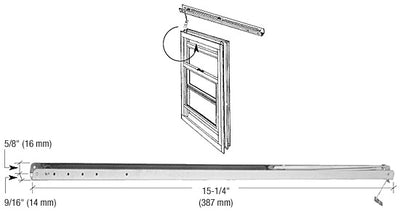 CRL 15-1/4" Overhead Channel Balance # 121