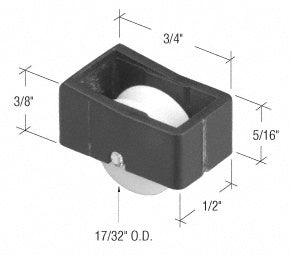 CRL 17/32" Nylon Sliding Window Roller for Window Master Windows