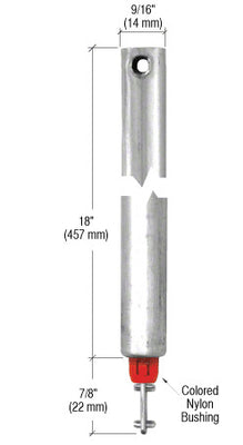 CRL 18" Tubular Spiral Tilt Window Balance Red Bushing