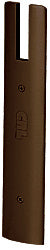 CRL Black Bronze Anodized End Cap for 10" Square 1/2" Glass Wedge-Lock® Door Rail