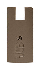 CRL Black Bronze Anodized End Cap for 4" Square 3/4" Glass Wedge-Lock® Door Rail