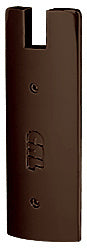 CRL Black Bronze Anodized End Cap for 6" Square 3/4" Glass Wedge-Lock® Door Rail