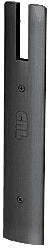 CRL Black Powder Coat End Cap for 10" Square 1/2" Glass Wedge-Lock® Door Rail