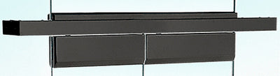 CRL Black Powder Coated Custom Length Double Door Floating Header