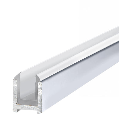 CRL Brite Anodized Dry Glaze U-Channel With Vinyl