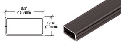 CRL Bronze 5/8" x 5/16" Roll Formed Aluminum Spreader Bar