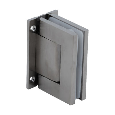 CRL Brushed Satin Nickel Vernon Oil Dynamic Wall Mount Full Back Plate Hinge