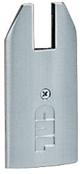 CRL Brushed Stainless End Cap for 4" Tapered 3/4" Glass Wedge-Lock® Door Rail
