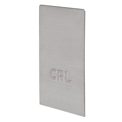 CRL Brushed Stainless Grade 304 End Caps for B6S Series Square Base Shoe