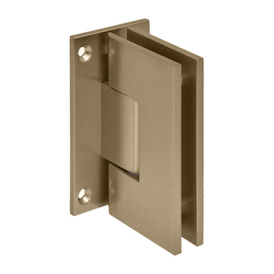 CRL Dark Brushed Bronze Vienna 037 Series Wall Mount Full Back Plate Hinge