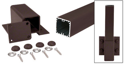 CRL Matte Bronze 200, 300, 350, and 400 Series 42" Fascia Mount Post Kit