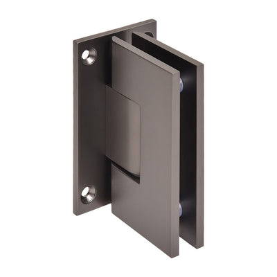 CRL Matte Gun Metal Vienna 037 Series Wall Mount Full Back Plate Hinge