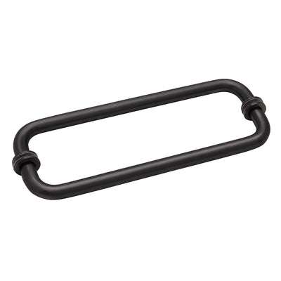 CRL Oil Rubbed Bronze 12" BM Series Back-to-Back Tubular Towel Bars With Metal Washers