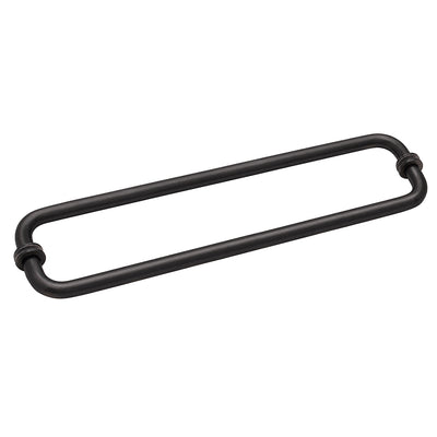 CRL Oil Rubbed Bronze 18" BM Series Back-to-Back Tubular Towel Bars with Metal Washers