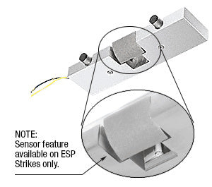 CRL Polished Stainless Electric Strike Keeper for Single Doors - Fail Safe