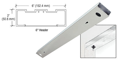 CRL Satin Anodized 6" x 72" Double Door Header