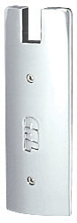 CRL Satin Anodized End Cap for 6" Square 3/4" Glass Wedge-Lock® Door Rail