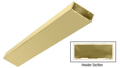 CRL Satin Brass 4" Header/Jamb with Flat Filler Custom Length