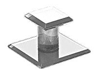 CRL Small Clear Acrylic Stick-On Mirror Pull