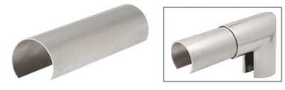 CRL Stainless Steel Connector Sleeve for 1-1/2" Cap Railing, Cap Rail Corner, and Hand Railing
