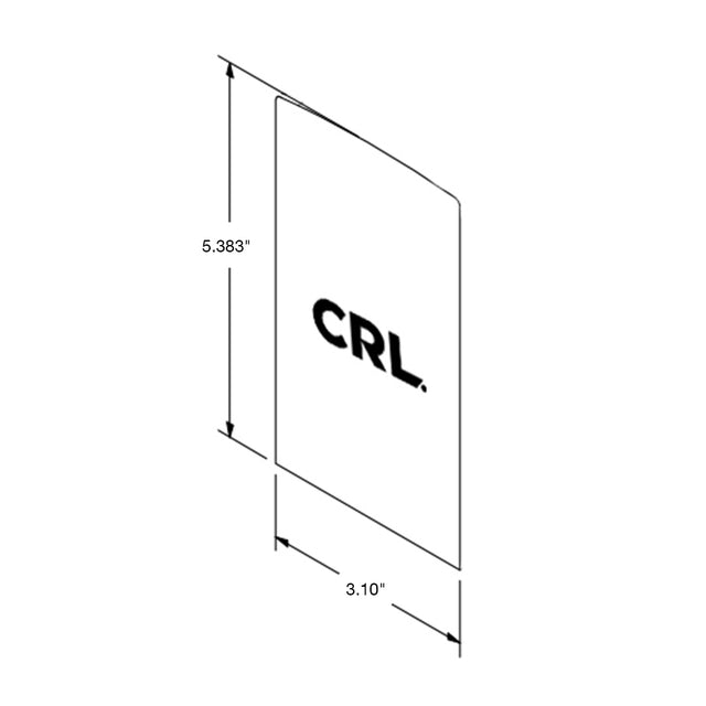 CRL TurboFlex Fascia-mount Satin Brass End Cap