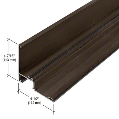 CRL-U.S. Aluminum 90 Degree Outside Corner Half Section - 24'-2", Dark Bronze/Black Anodized Class 1