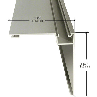 CRL-U.S. Aluminum Clear Anodized 90 Degree Outside Corner Half - 24'-2"