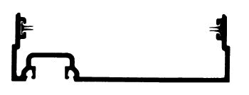 CRL-U.S. Aluminum Clear Anodized Male Expansion Mullion - 24'-2"