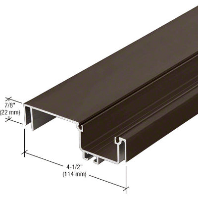 CRL-U.S. Aluminum Female Expansion Mullion - 24'-2", Dark Bronze/Black Anodized Class 1