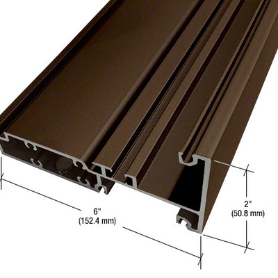 CRL-U.S. Aluminum Intermediate Horizontal, Dark Bronze Anodized - 24'-2"