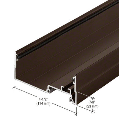CRL-U.S. Aluminum Male Expansion Mullion - 24'-2", Dark Bronze/Black Anodized Class 1
