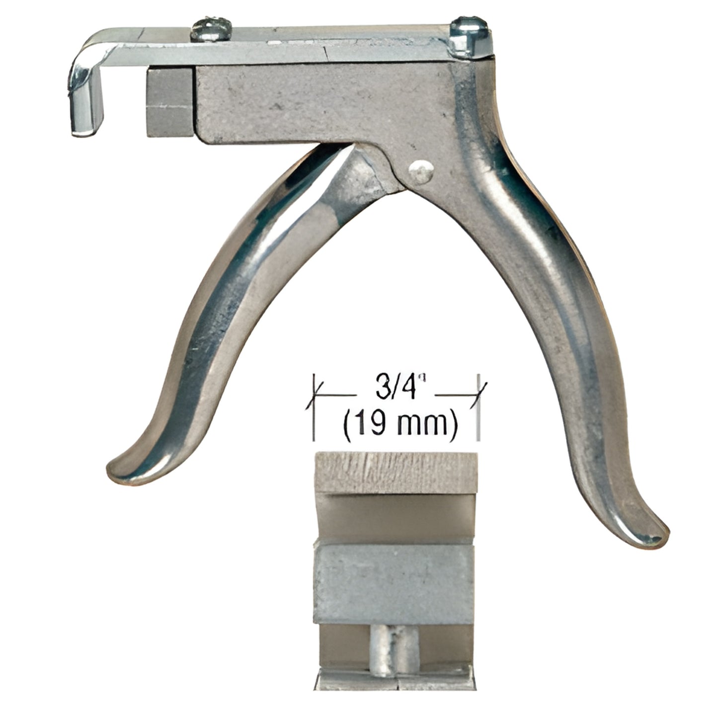 CRL offset glass pliers (SKU 1050), compact all-steel tool with offset jaws for trimming 2-11 mm plate glass.