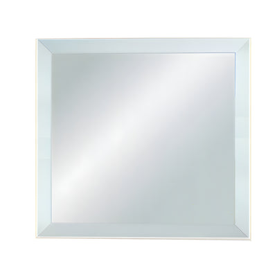 CRL 4 in Clear Square Beveled Mirror Tile, 4-Sided Edge