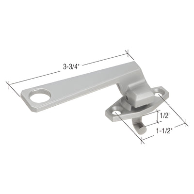 CRL Clear Left-Hand Pole-Operated Cam Locking Handle for Glass Doors