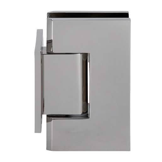 CRL Polished Nickel Geneva 074 Series Wall Mount Short Back Plate Hinge - Sleek Design