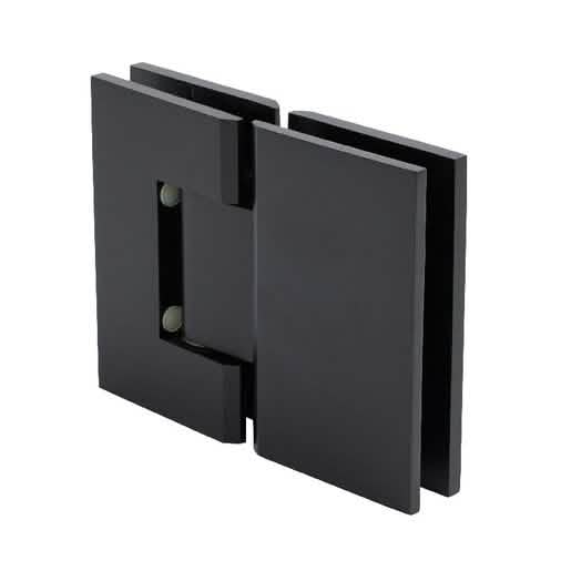 CRL Oil Rubbed Bronze Geneva 580 Glass-to-Glass Hinge, 180° with 5° Offset, Elegant Design
