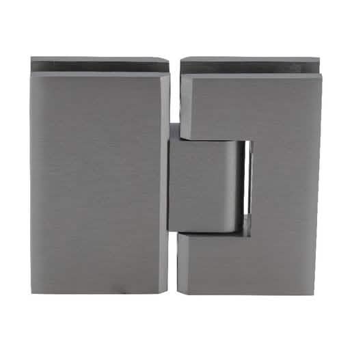 CRL Brushed Nickel Vienna 180 Series Glass-to-Glass Hinge - Sleek, Modern Design