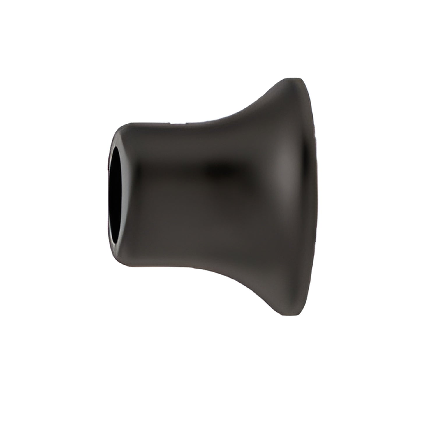 Matte black brass CRL S3MBL standard wall-mount bracket for S-series support bars, for monolithic tempered glass