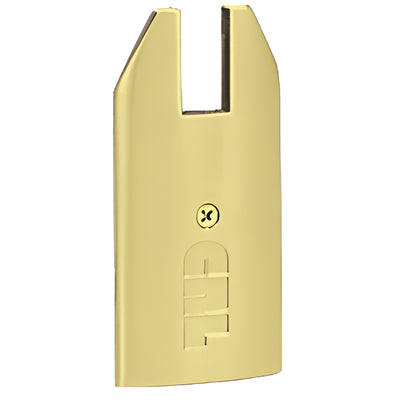 CRL Polished Brass End Cap for 1/2" Glass Wedge-Lock 4" Door Rail