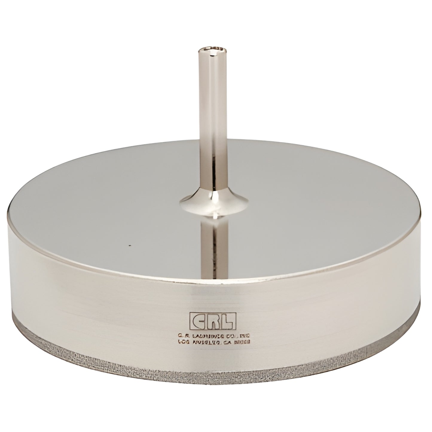 CRL EDD512 5-1/2in diamond-plated hole saw with 3/8in shank, smooth rim for glass, polished silver finish.
