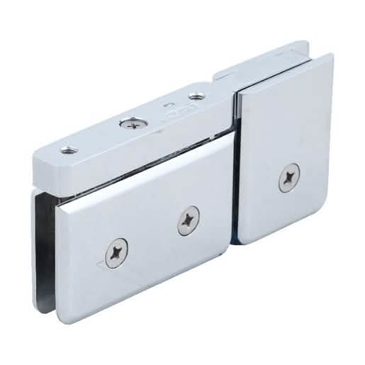 CRL Polished Chrome Pivot Hinge with U-Clamp for Glass Doors - Top/Bottom Mount