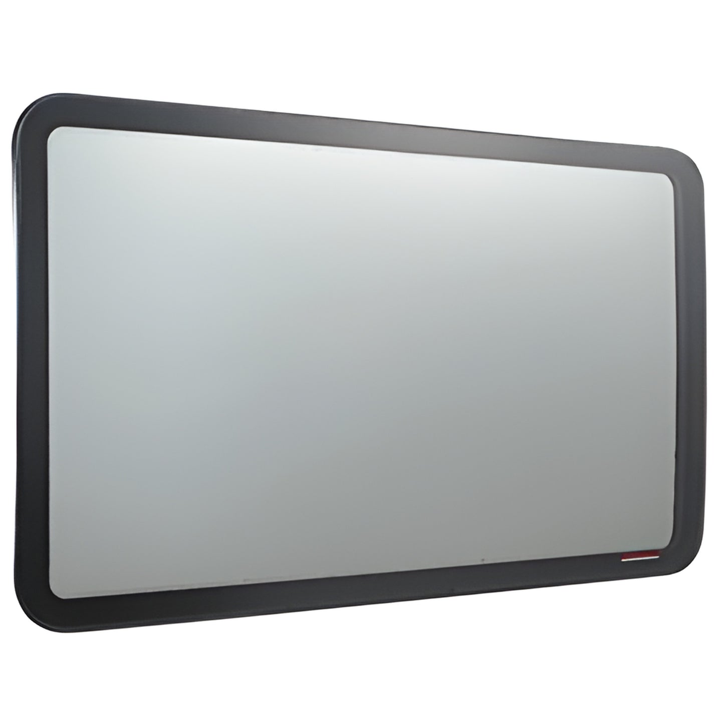 FW605 Sprinter passenger sliding-door fixed all-glass window, 28% dark gray tempered glass with black OEM-style frame