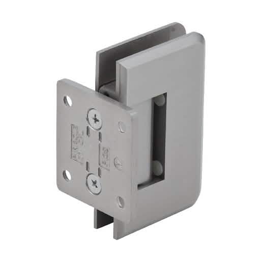 "CRL Brushed Nickel Pinnacle 074 Wall Mount Hinge with Short Back Plate - Elegant & Durabl