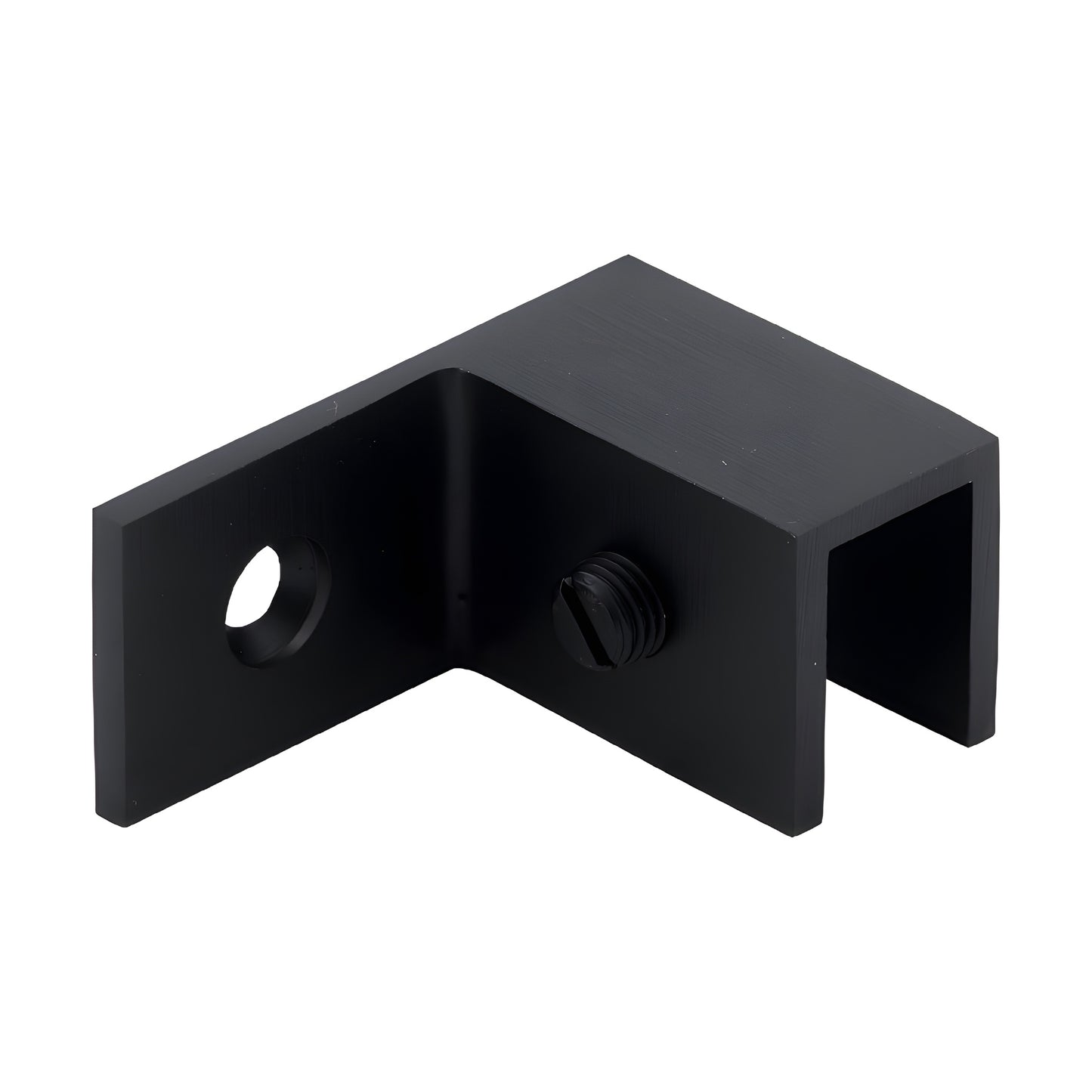 Oil-rubbed bronze solid brass sleeve-over glass clamp (right-hand) for 8-12mm shower glass, SKU S0GC37R0RB