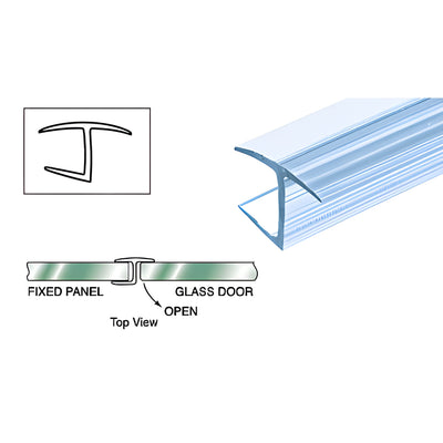CRL 180° Polycarbonate H-Jamb for 10mm Frameless Shower Glass
