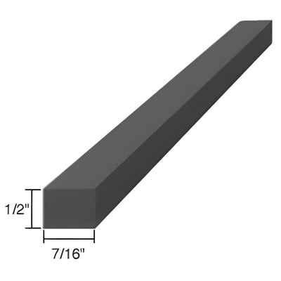 CRL EPDM Glazing Setting Blocks 1/2" x 7/16" x 4" - Glass Spacers